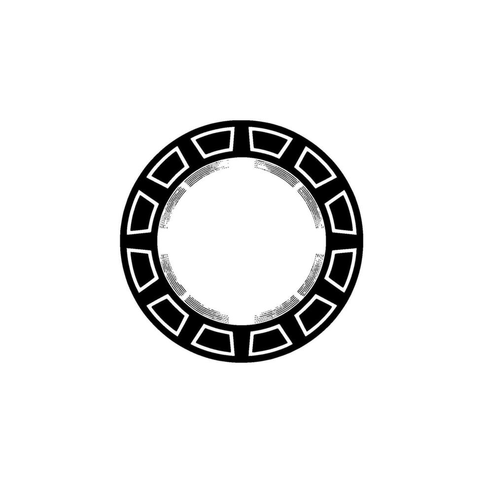 Minimalist Circular Emblem, Geometric , Subtle Texture, Circle vector