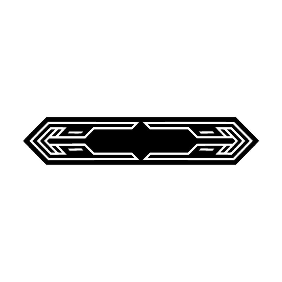 Geometric Deco Arrow, Minimalist , Black White vector