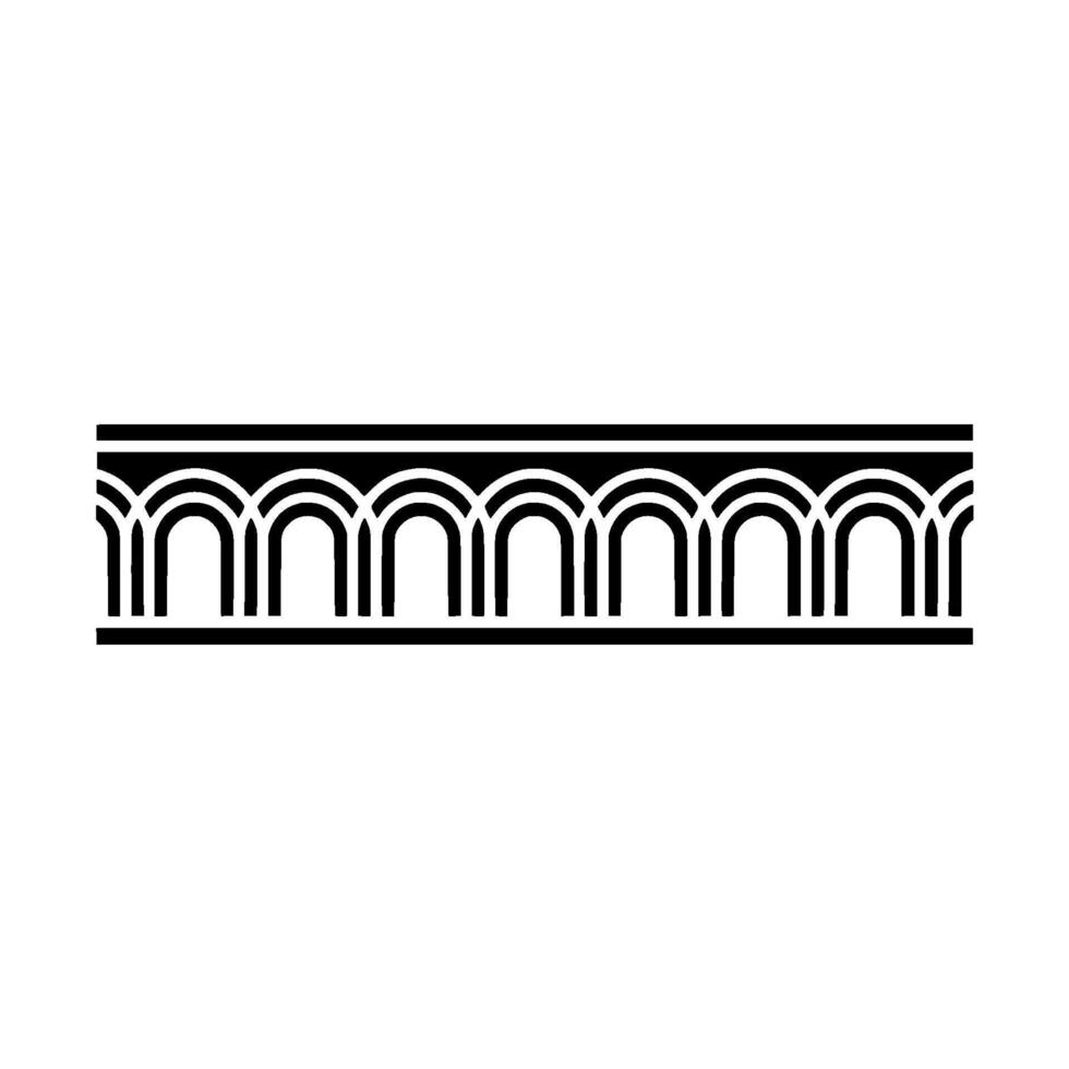 Geometric Arch Border, Minimalist , Modern Pattern, Line vector