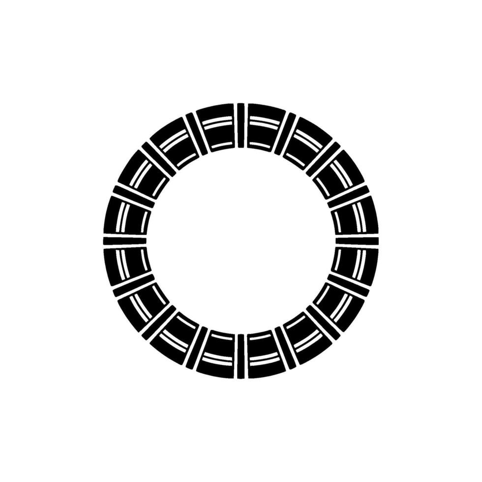 Geometric Circle Pattern, Minimalist , Circular Motif, Illustration vector