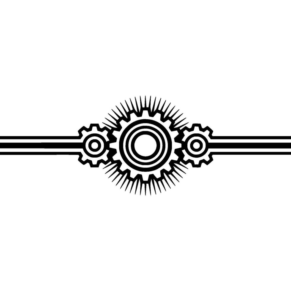 Geometric Gearwork Industrial Modernity vector
