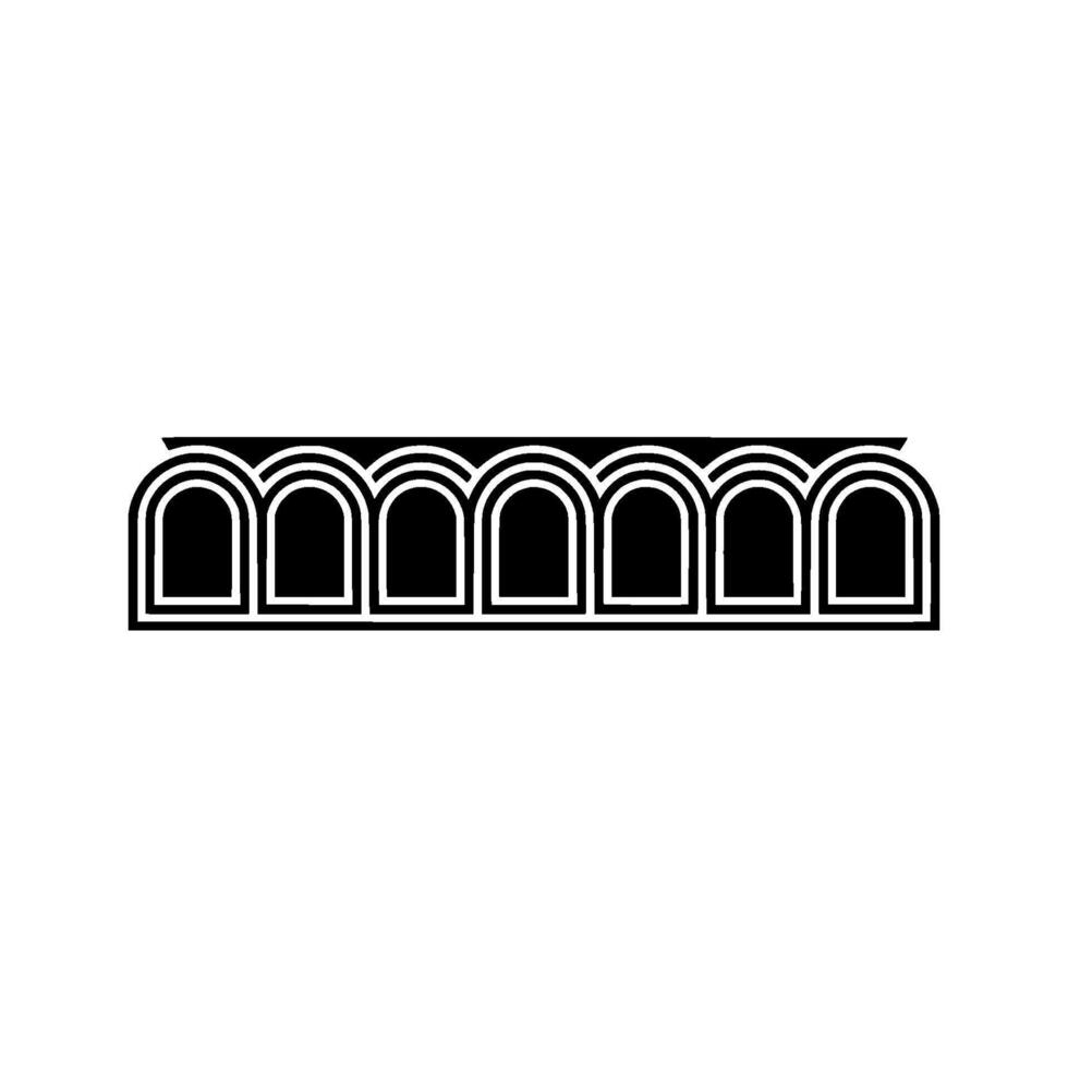 Geometric Window Row, Minimalist , Modern Architecture vector