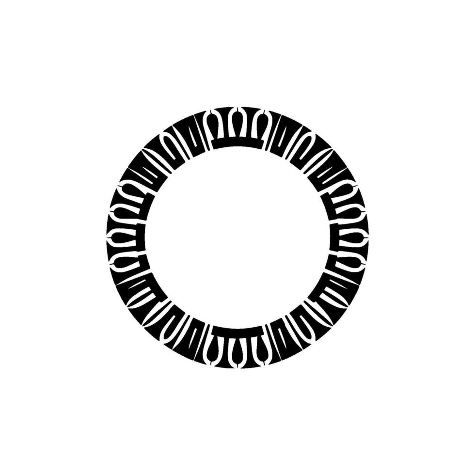 Geometric Circle Motif, Minimalist ,Circular Pattern, Outline vector