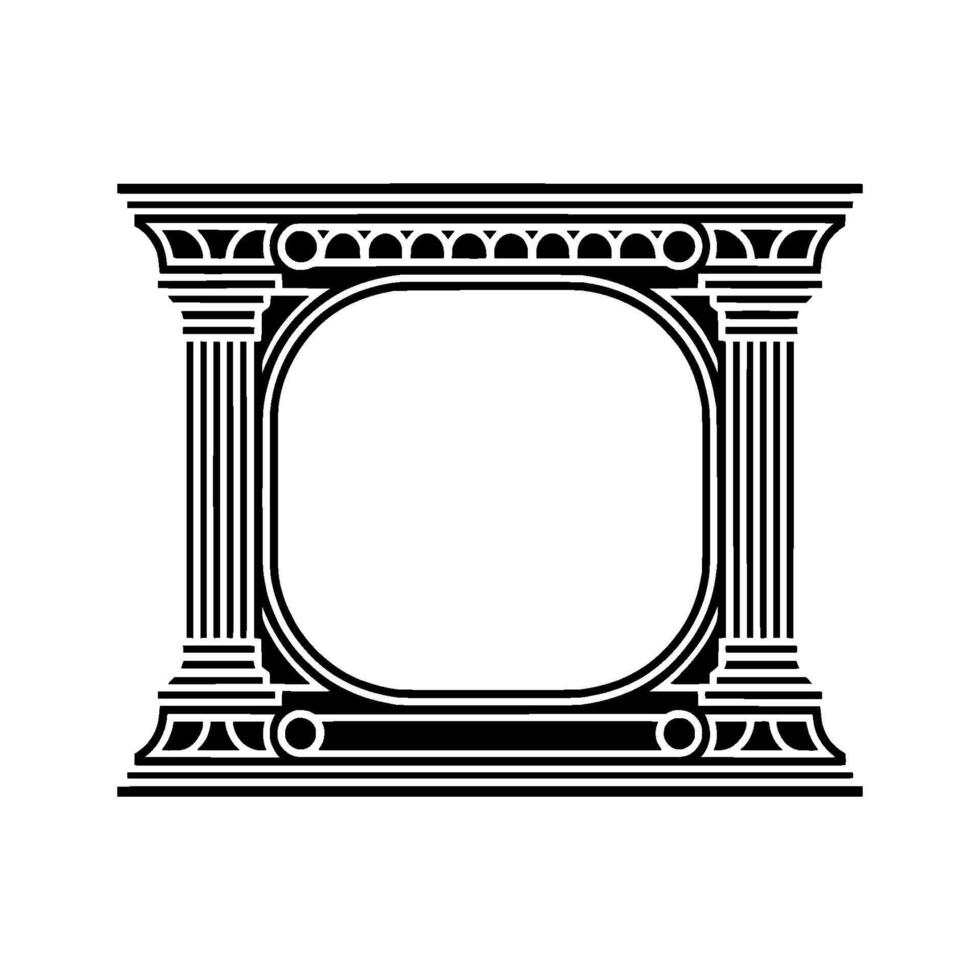 Art Deco Frame, Minimalist , Elegant Border, Empty Space vector