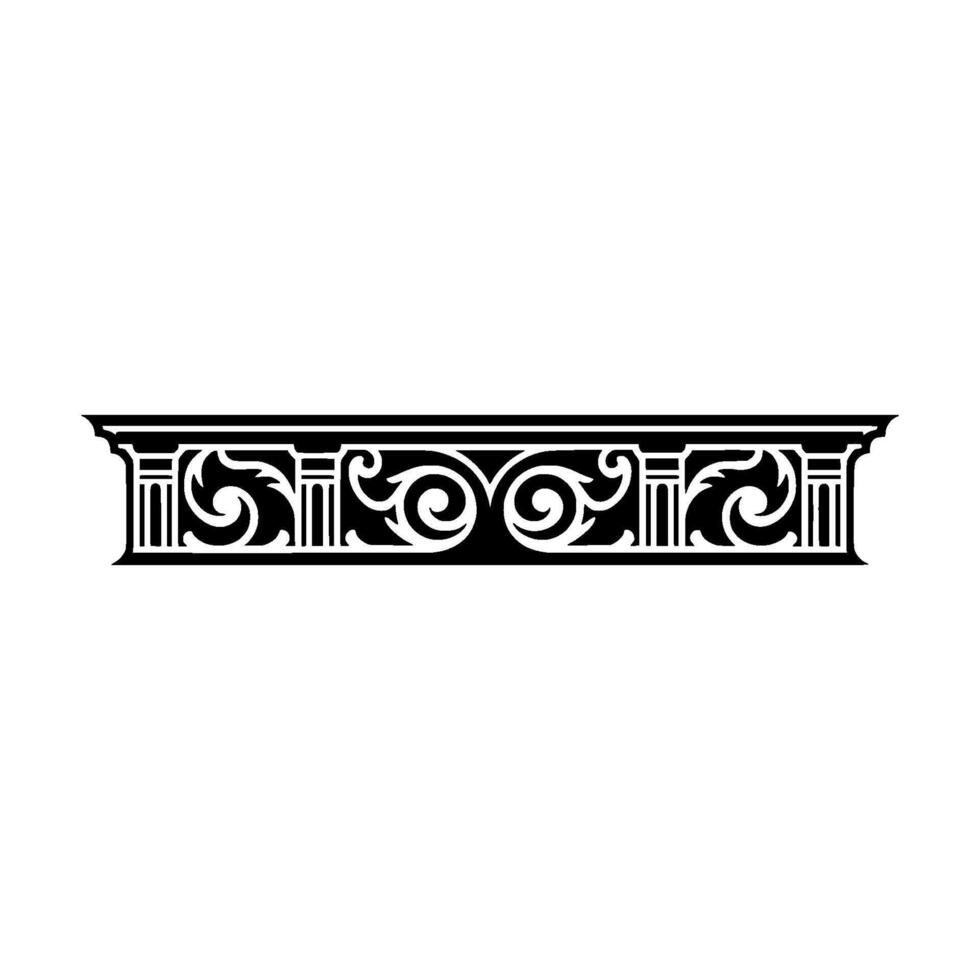 Intricate Classical Border, Elegant Ornamentation vector
