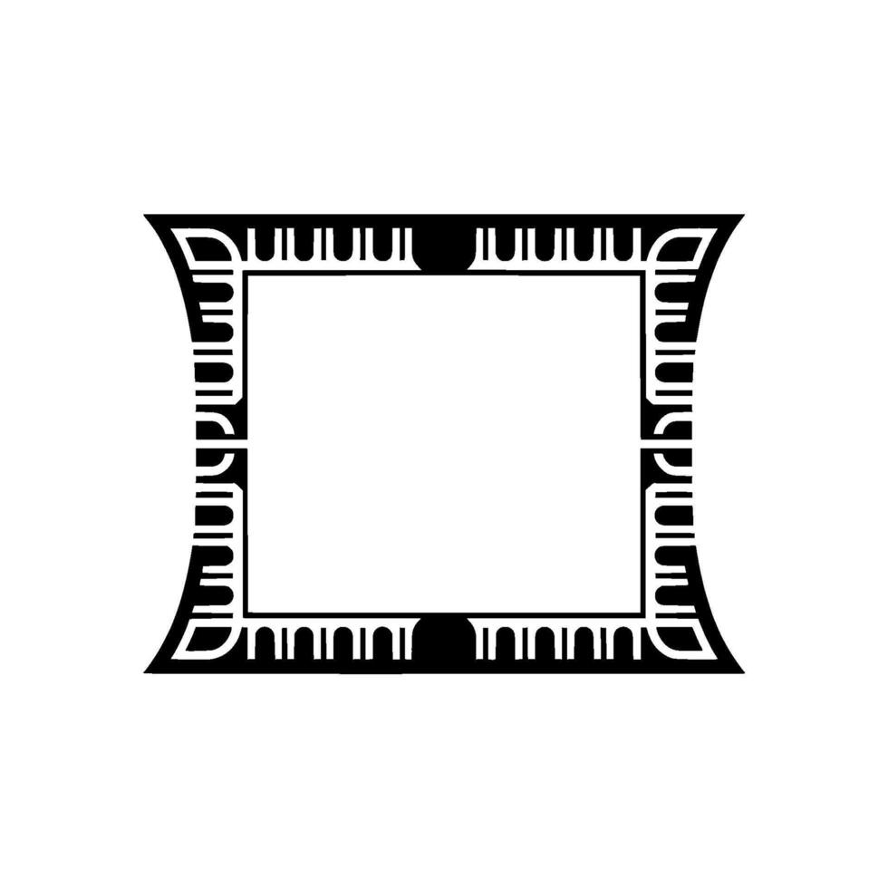 Geometric Frame, Art Deco Style, Minimalist, Border vector