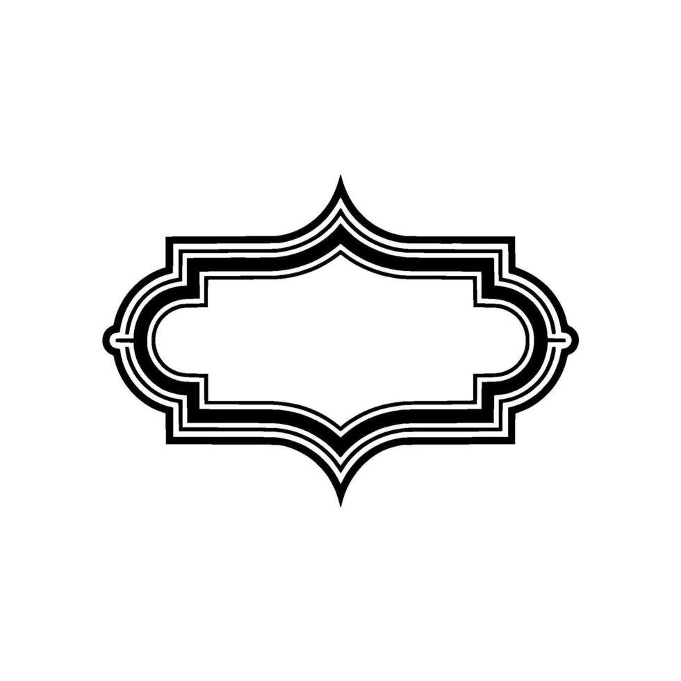 Elegant Deco Frame, Gradient Background, Minimalist vector
