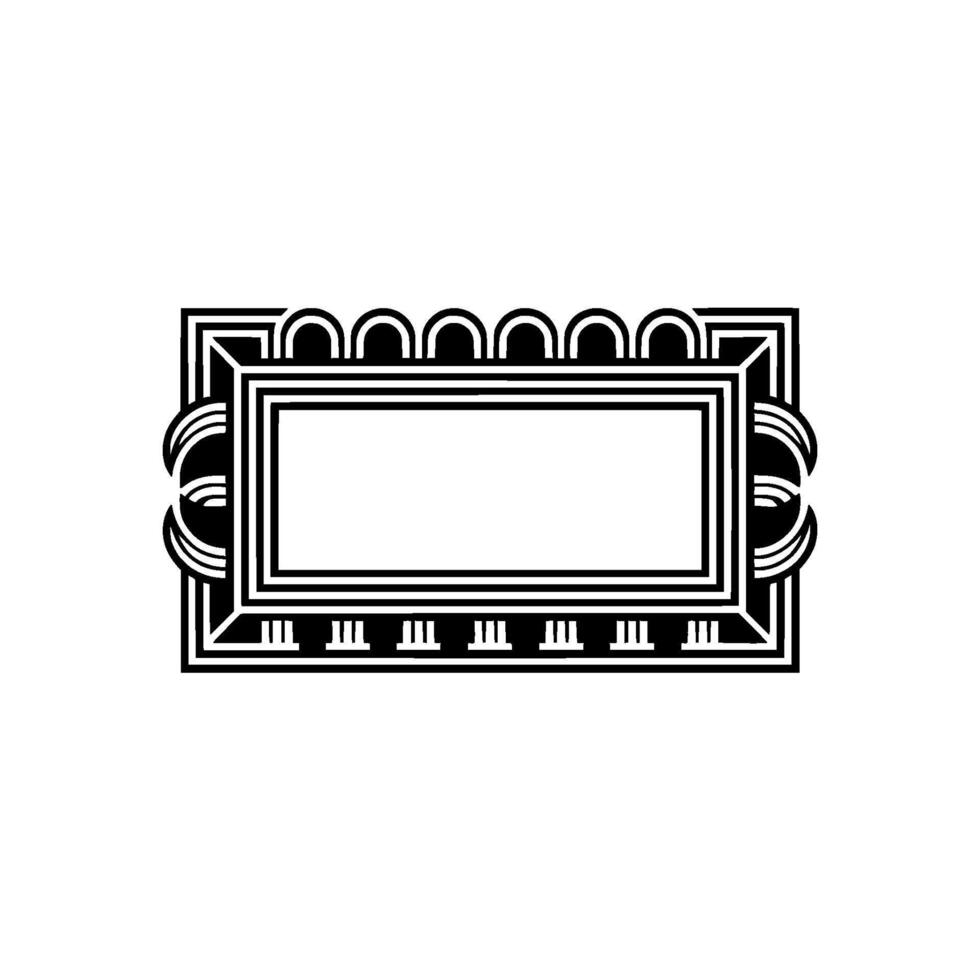 Art Deco Frame, Geometric , Elegant Border, Minimalist Style, Minimalism vector