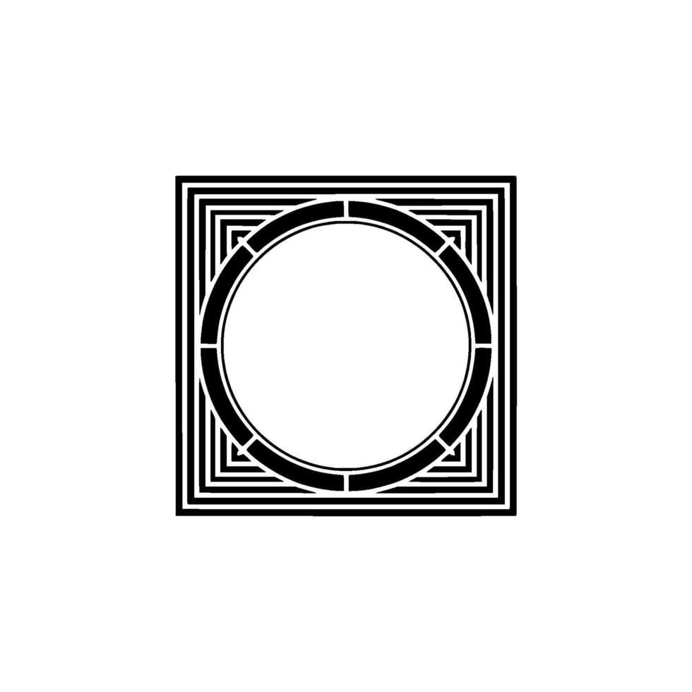 Geometric Circle Frame, Minimalist , Abstract, Geometry vector