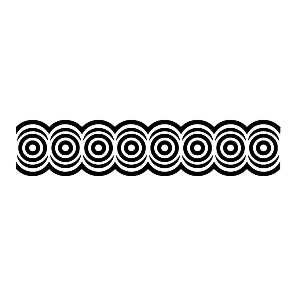 Geometric Rhythm Circular Border vector