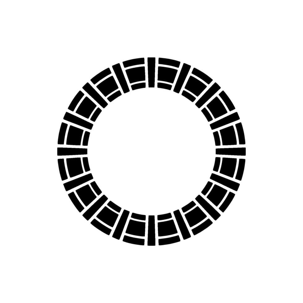 Geometric Circle Pattern, Minimalist , Circular Motif, Shape vector