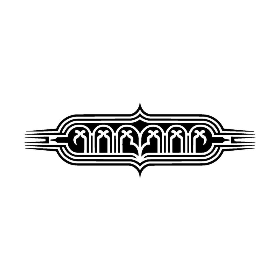 Intricate Art Deco Border, Geometric Ornamentation, Vintage vector