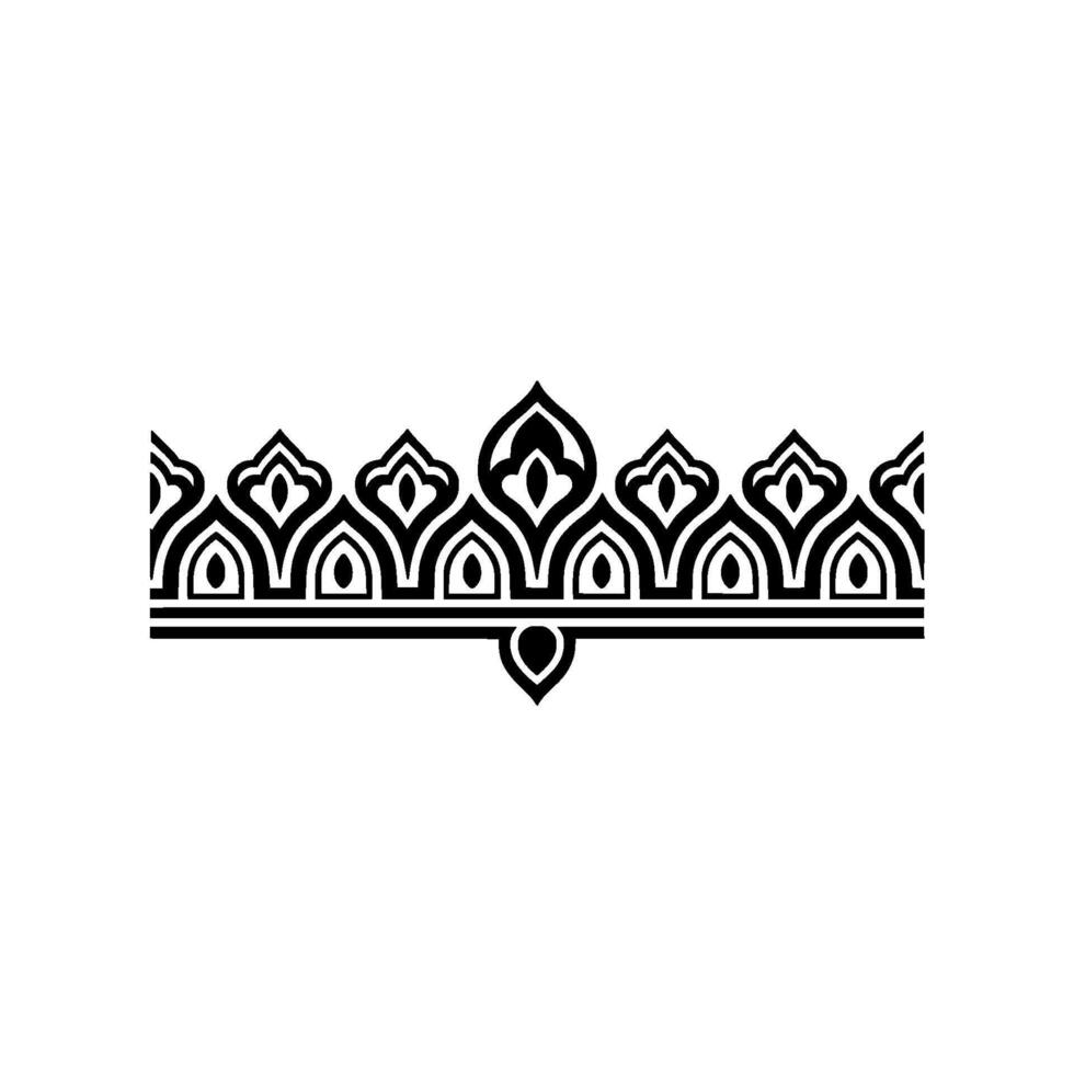 Intricate Floral Border, Elegant , Decorative Element, Ornament vector