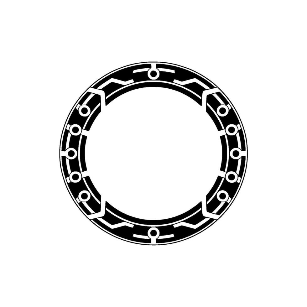 Geometric Portal, Minimalist , Circular Emblem, Circle vector