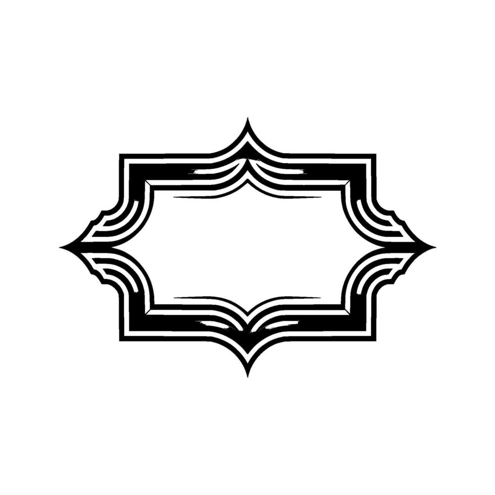 Elegant Black Frame, Minimalist , Decorative Border, Geometric vector