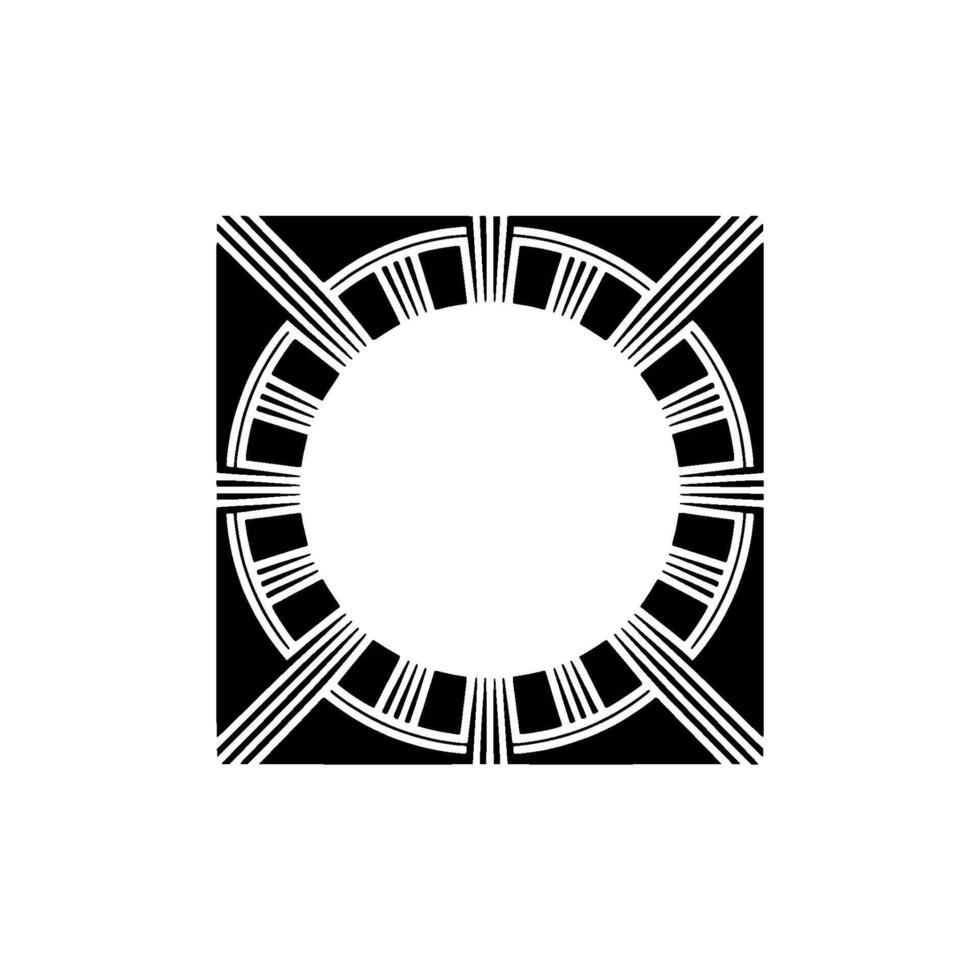 Geometric Circle Frame, Minimalist , Modern Abstract, Geometry vector