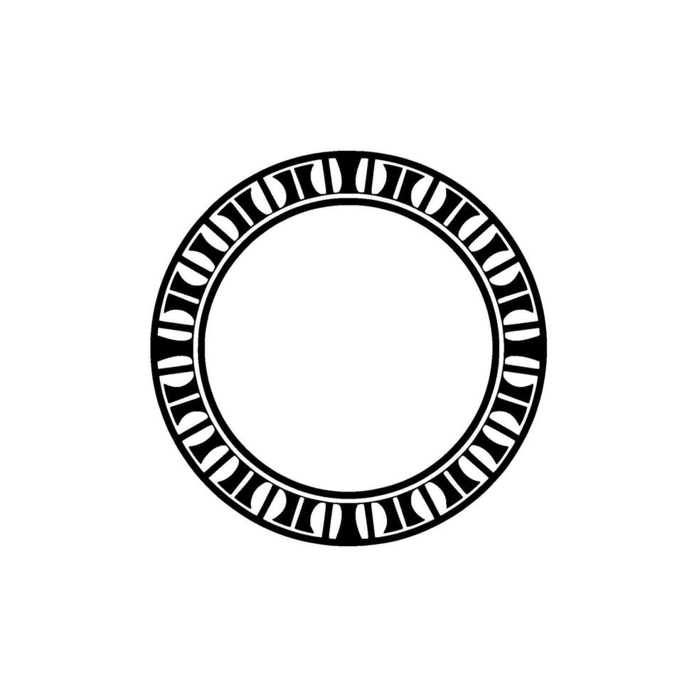 Geometric Circle Frame, Minimalist , Circular Motif - Round vector