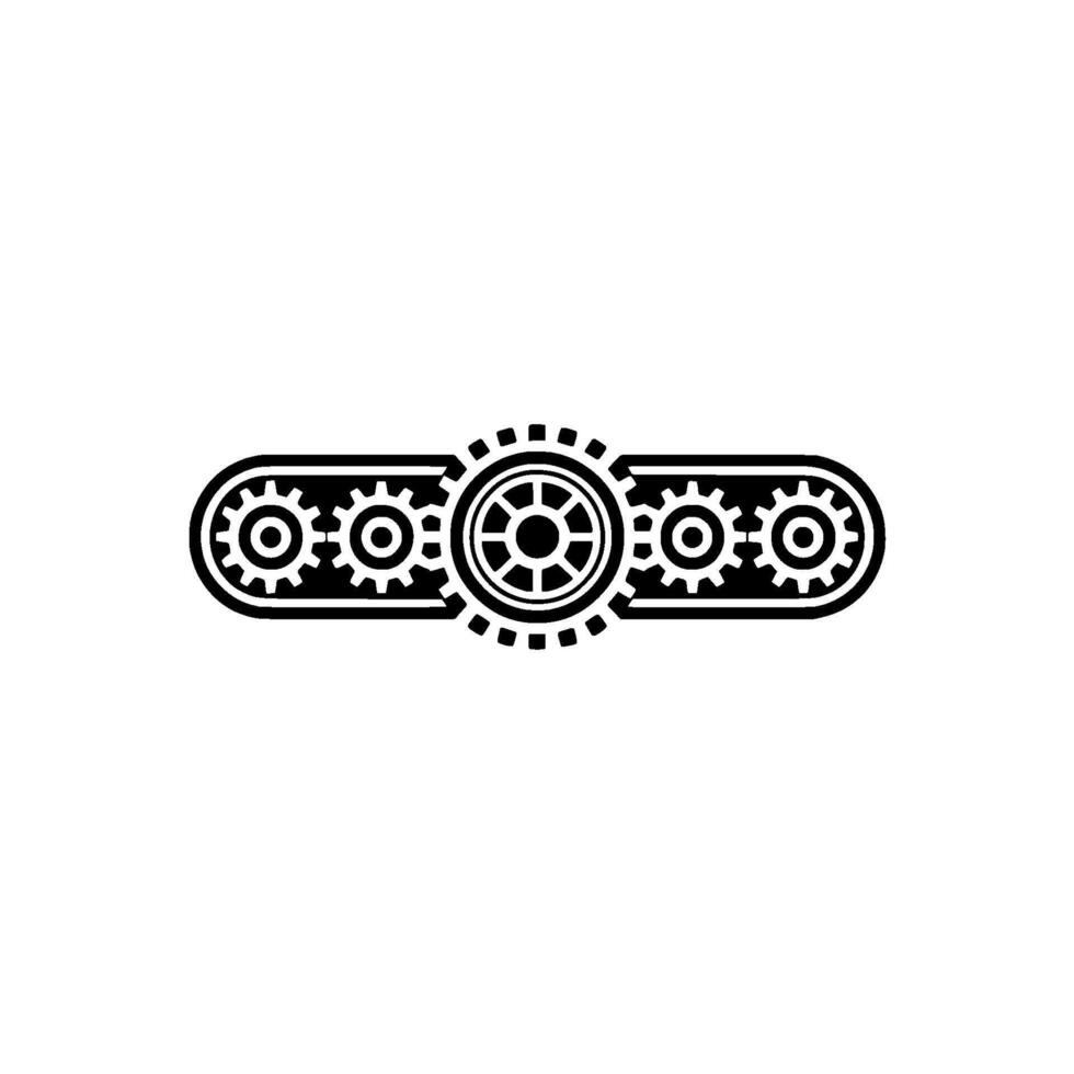 Mechanical Progression, Industrial Symbolism, Retro-Futurism vector