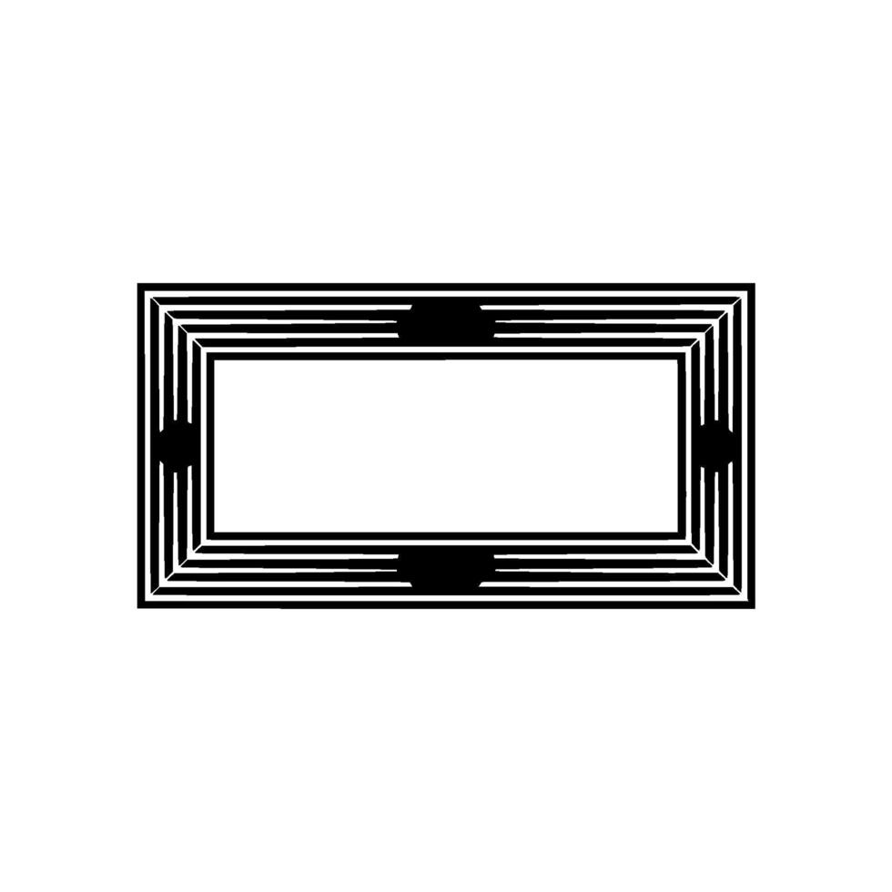 Geometric Frame, Minimalist , Negative Space, Modern Abstract vector