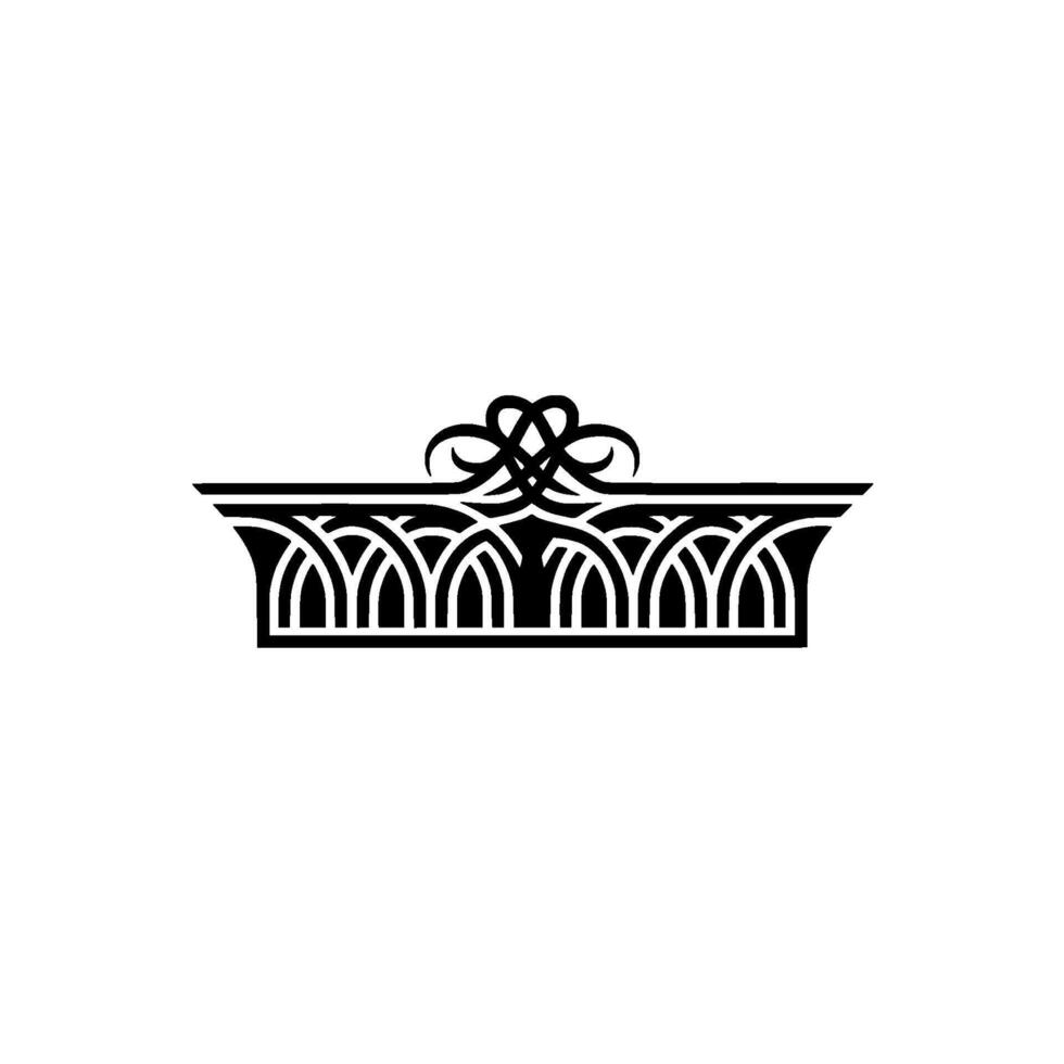 Elegant Art Deco Border Element, Vintage, Ornament vector