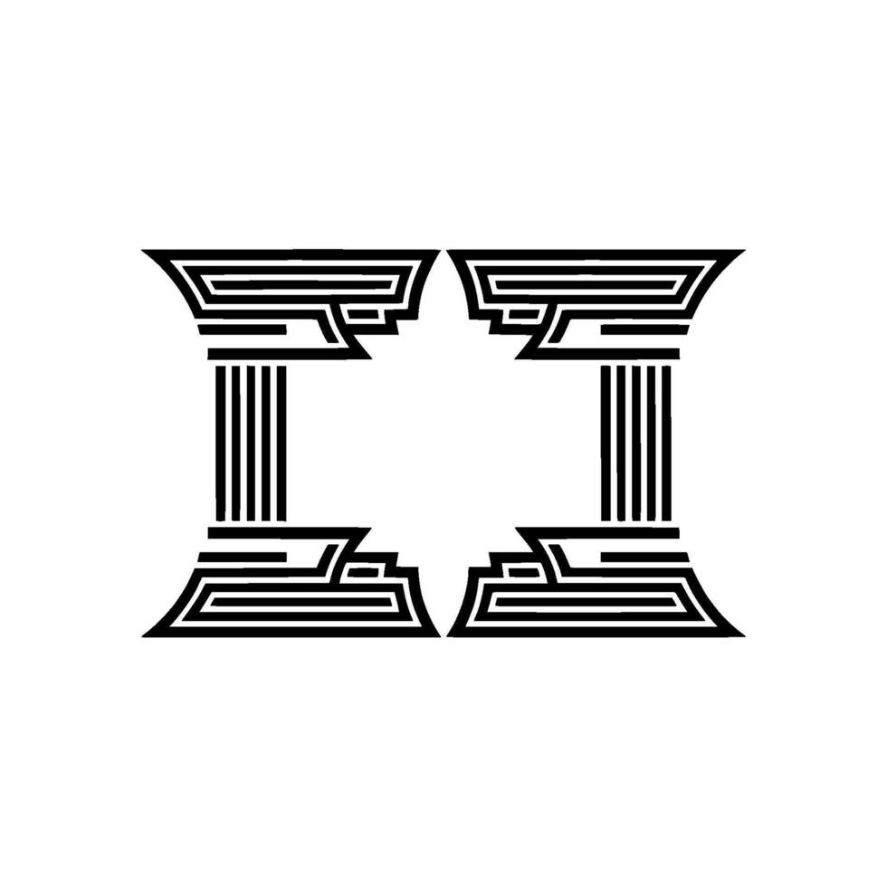 Geometric Deco Emblem, Minimalist , Circular Focus vector