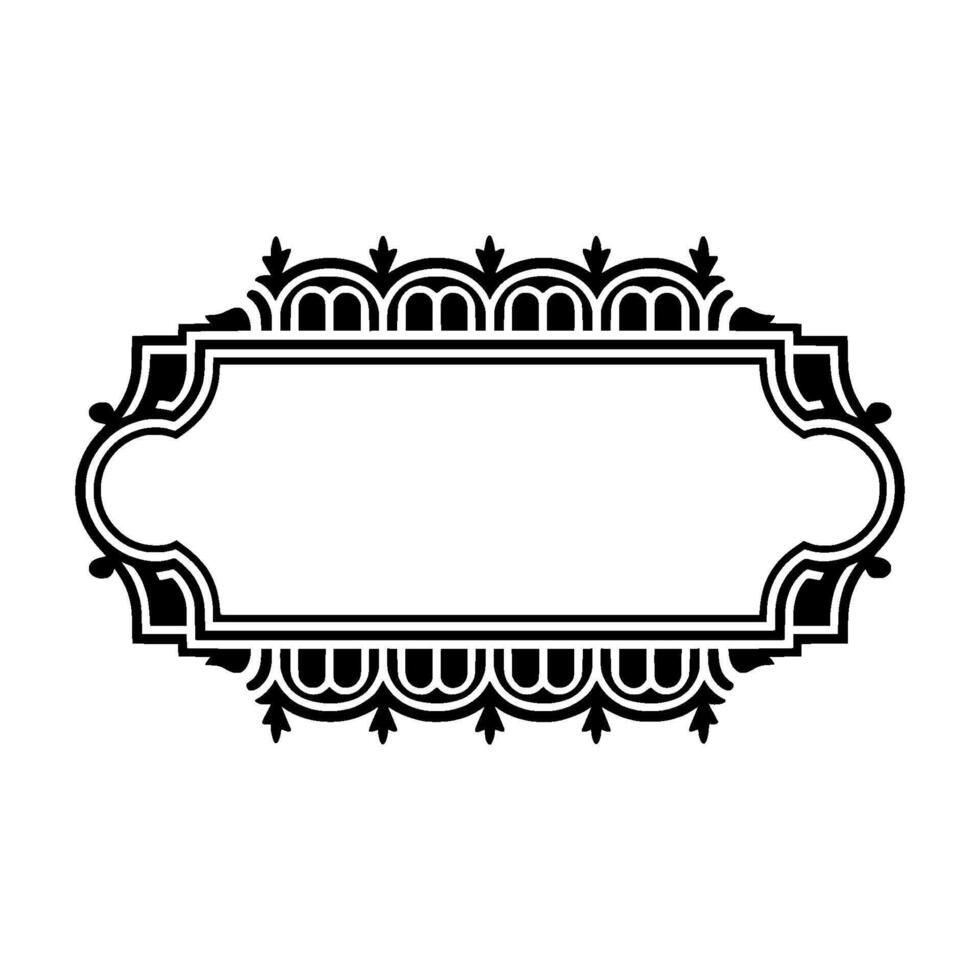 Art Deco Frame, Elegant Border, Vintage , Placeholder, Ornament vector