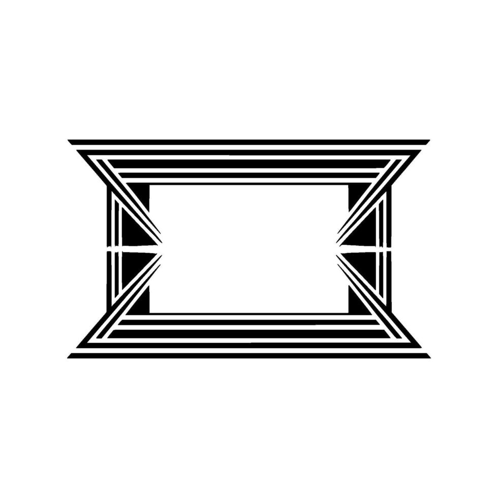 Geometric Frame, Minimalist , Abstract Composition, Modern Style vector