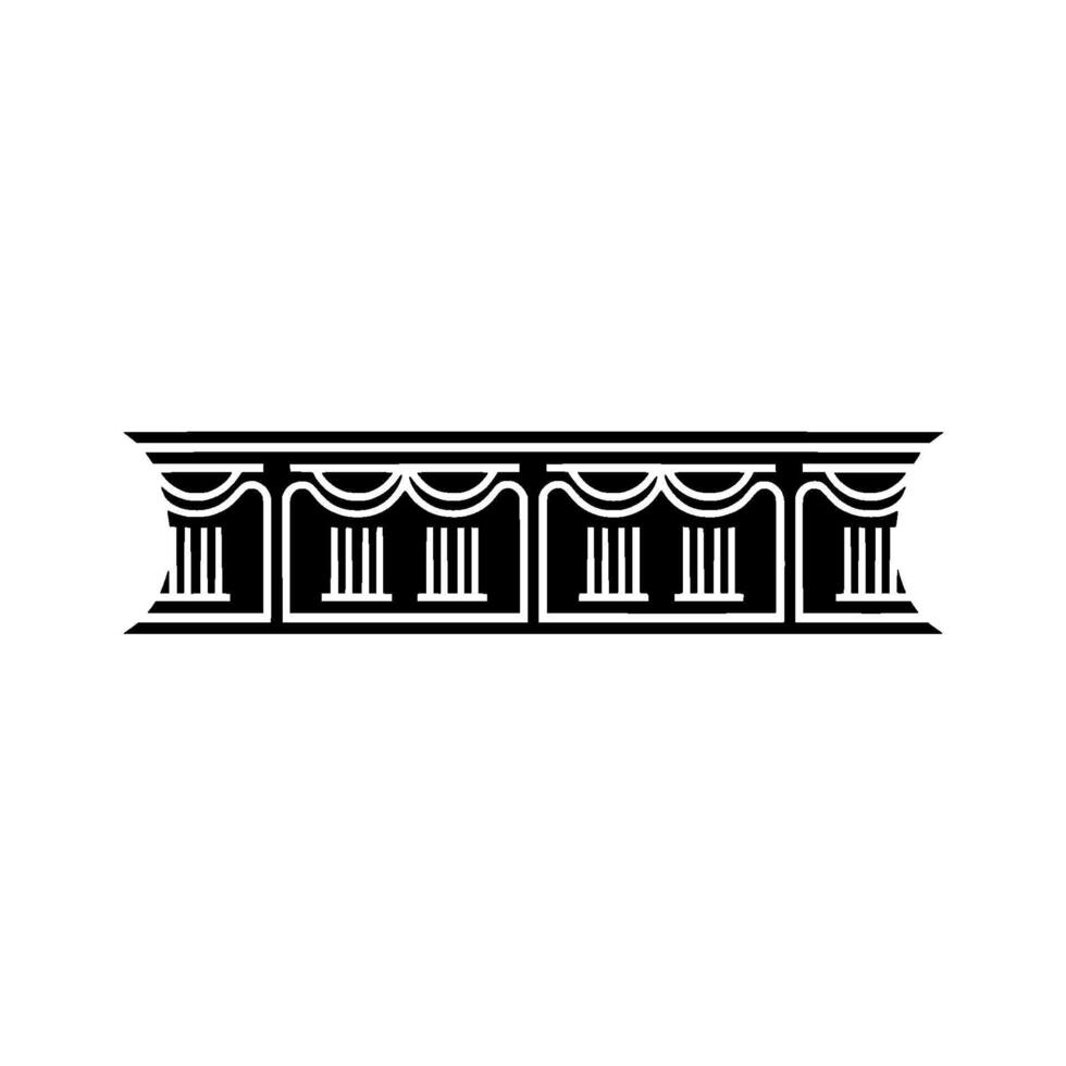 Geometric Classical Border, Minimalist - Architecture vector