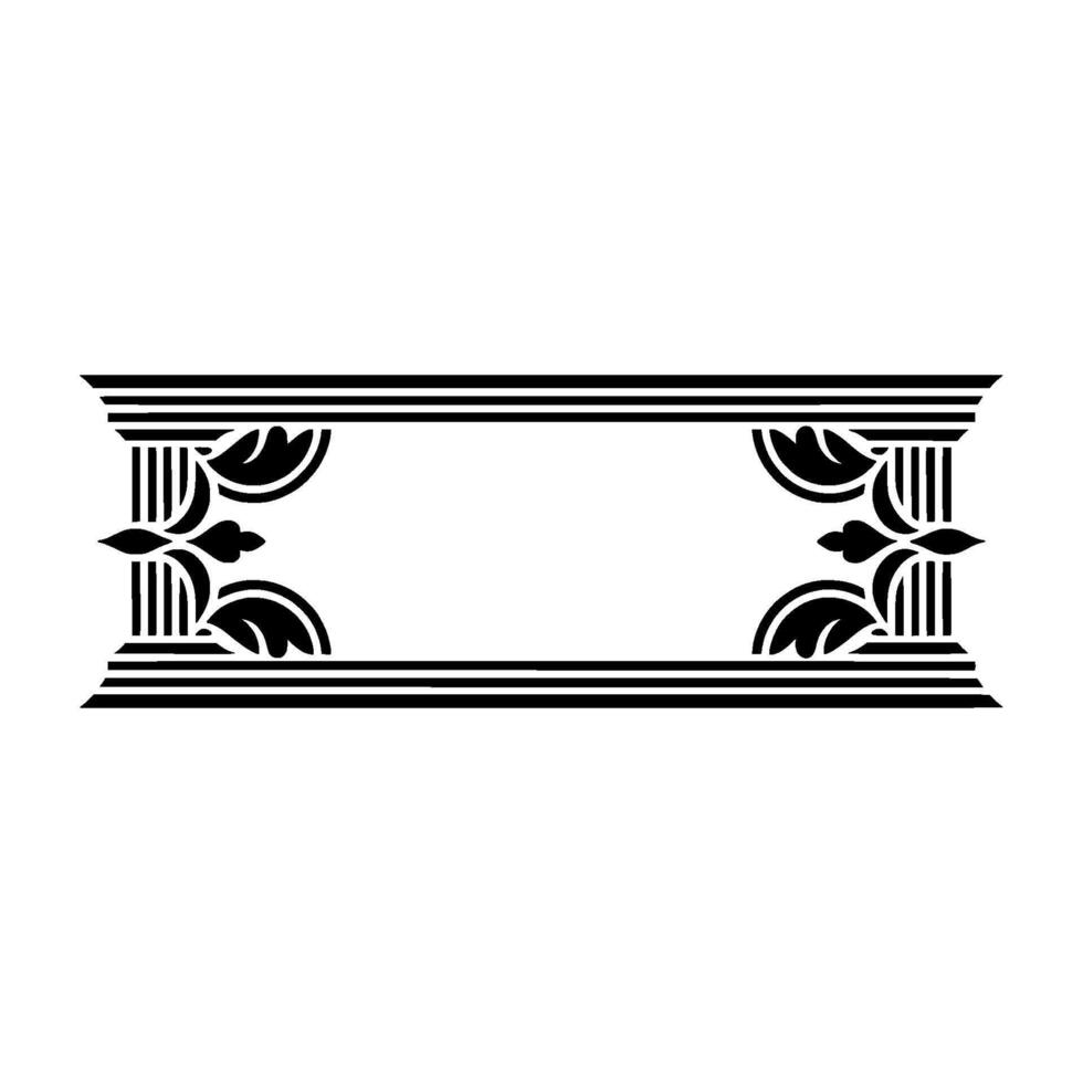 Art Deco Border, Geometric Ornament, Elegant - Retro vector