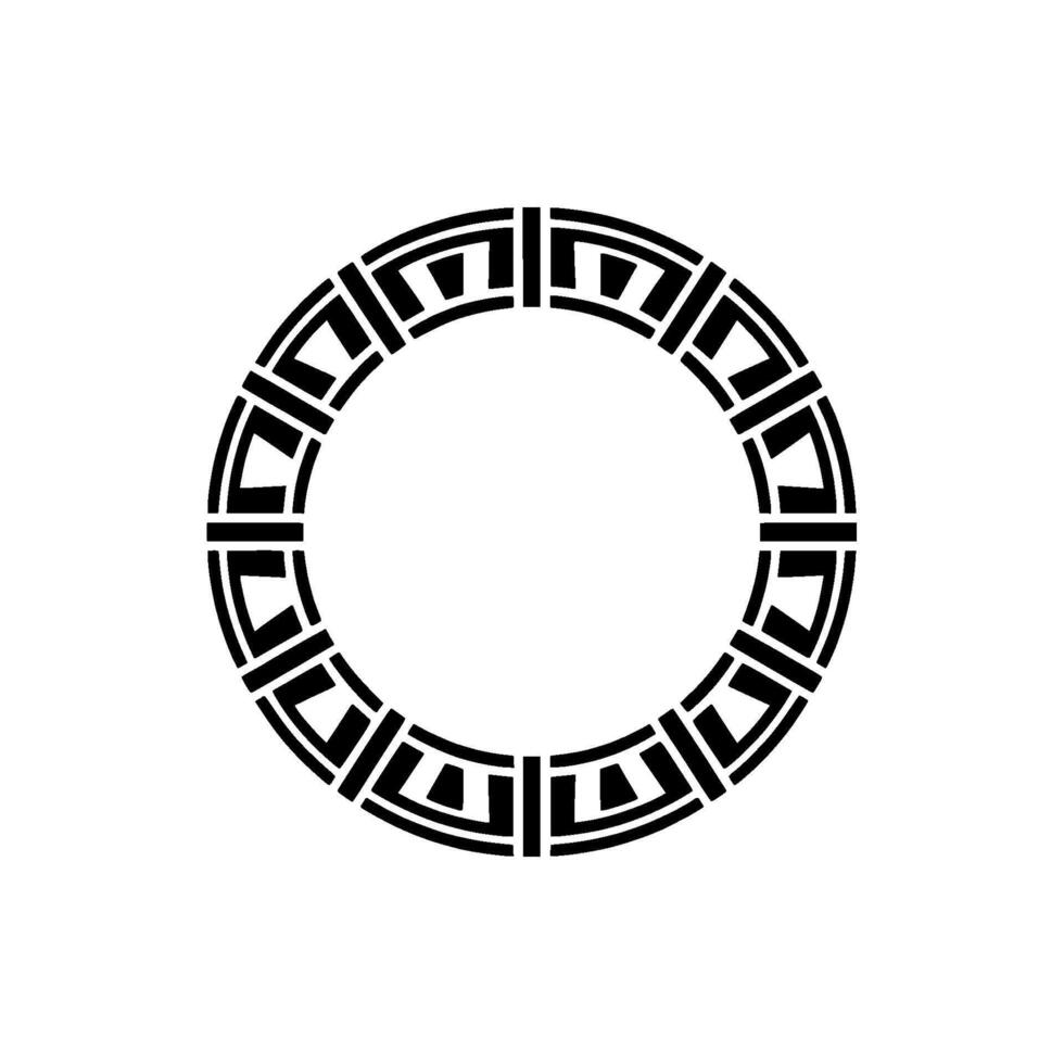Geometric Circle Border, Classical , Minimalist Illustration vector