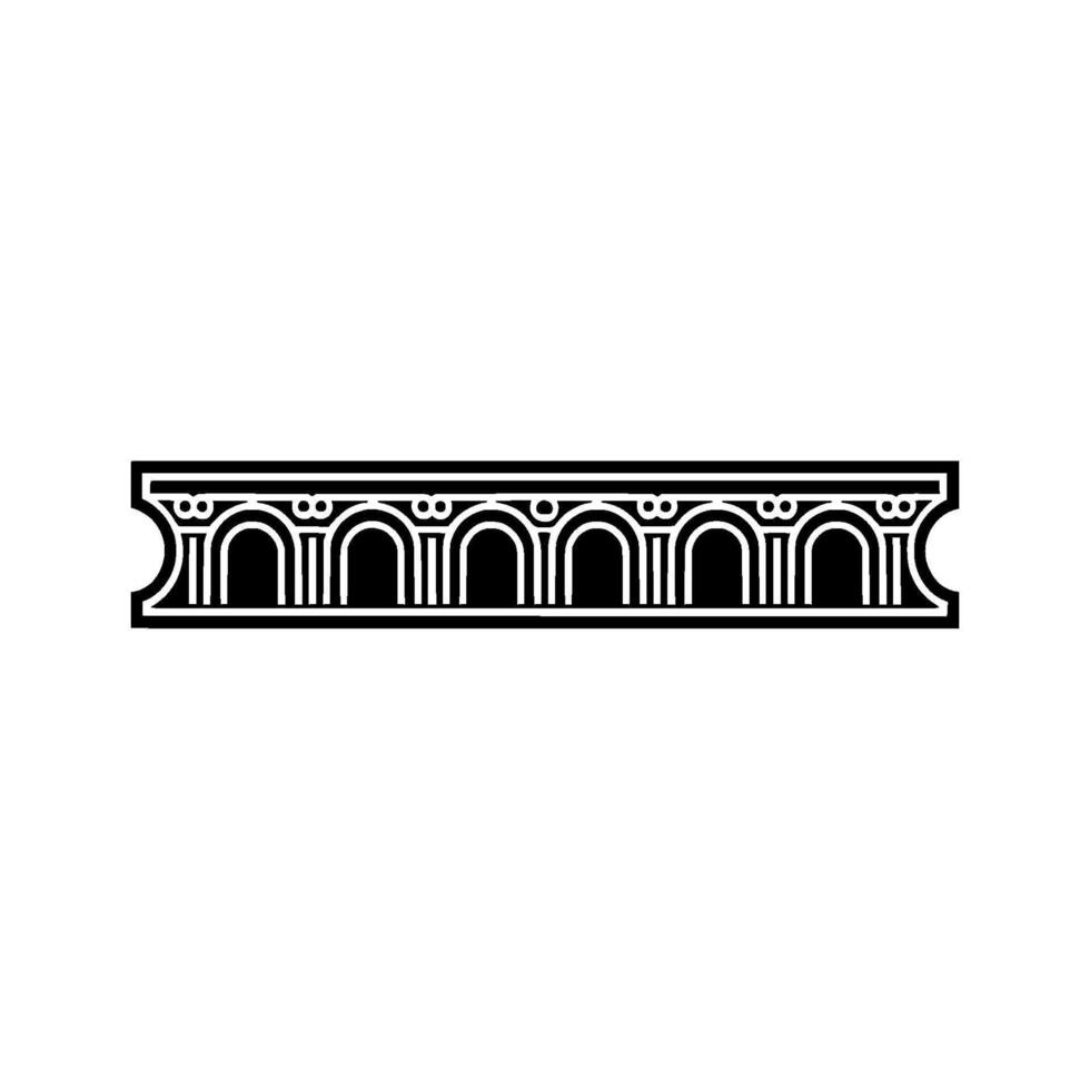 Geometric Classical Border, Stylized Deco Ornament vector