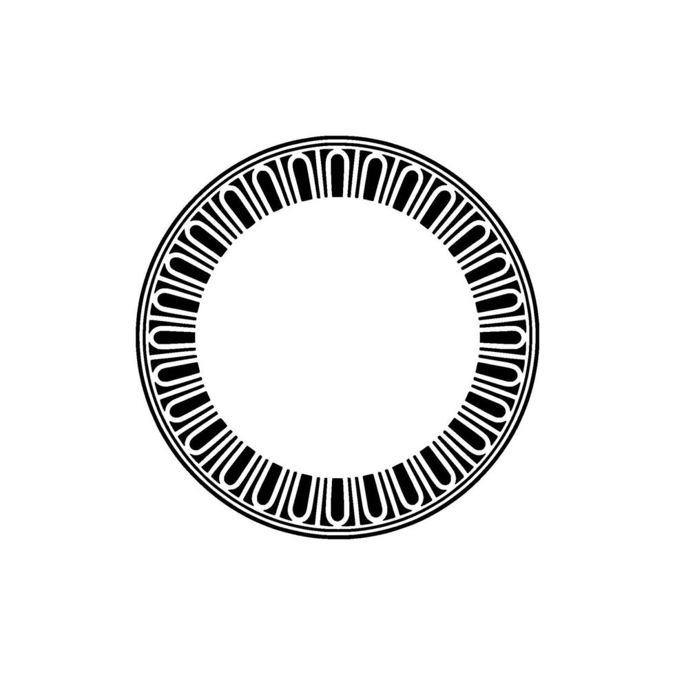 Geometric Circle Frame, Minimalist , Circular Motif, Art vector