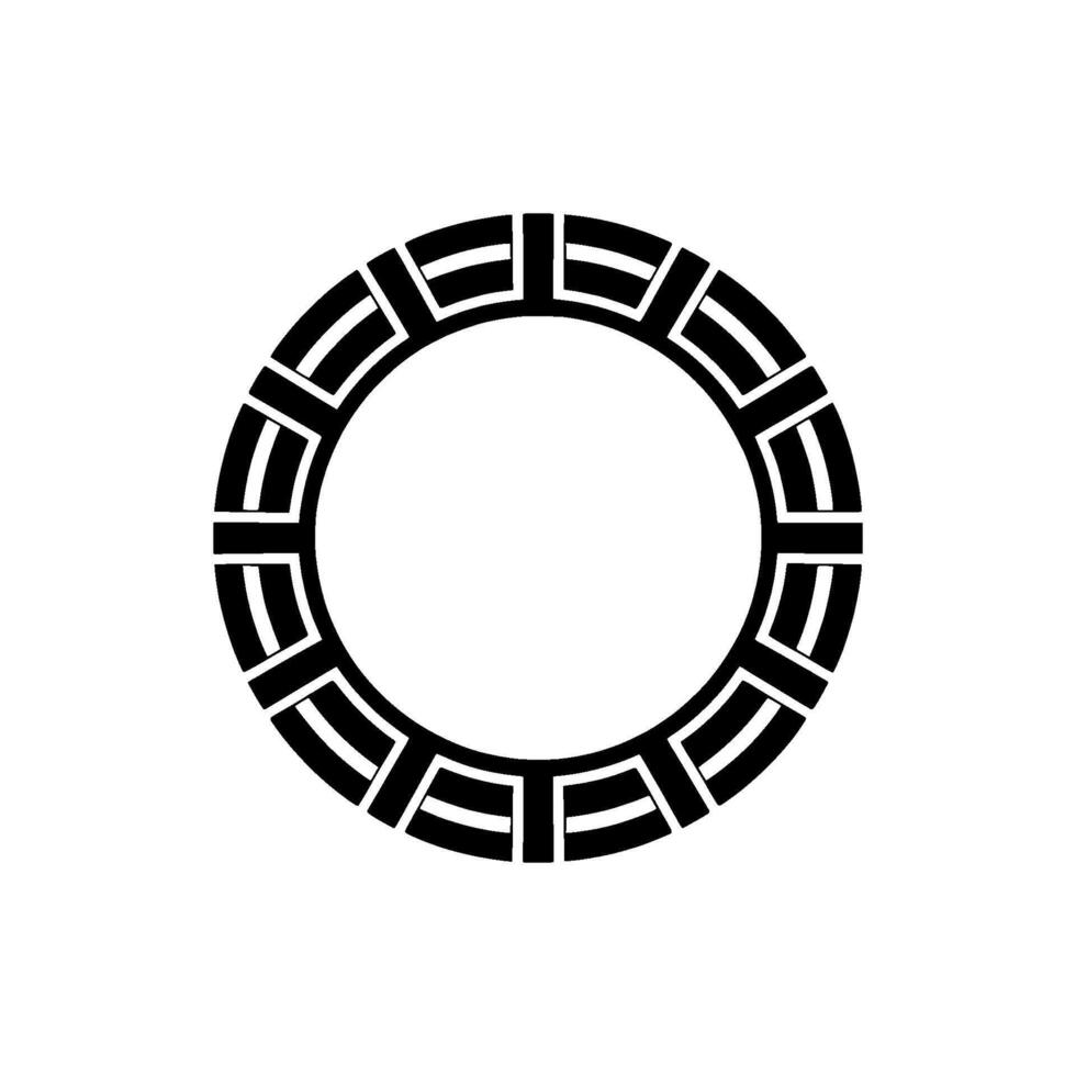 Geometric Circle Motif, Minimalist , Circular Pattern - Symmetry vector