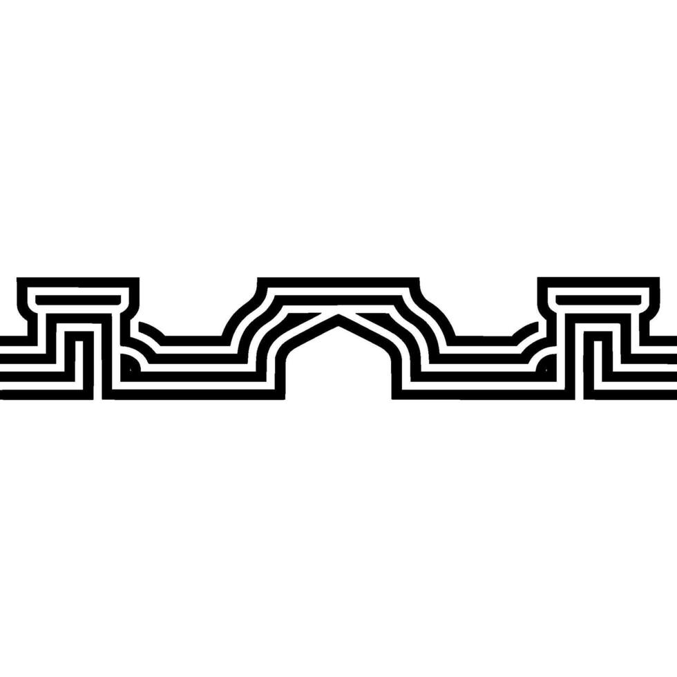 Abstract Maze Pathway, Minimalist , Geometric Form vector