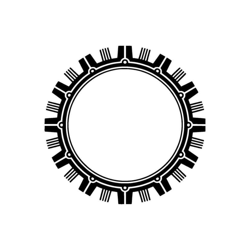 Geometric Portal, Minimalist , Circular Framework vector