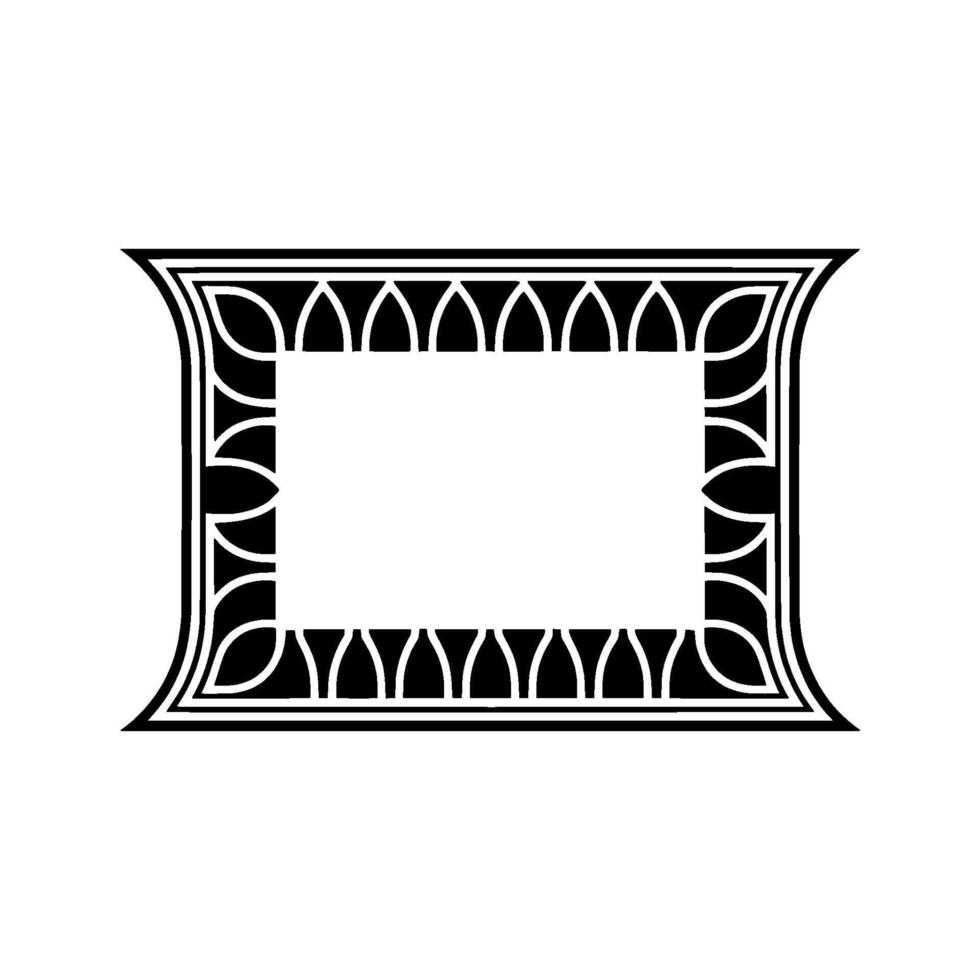 Art Deco Frame, Geometric Ornamentation, Vintage, Minimalism vector