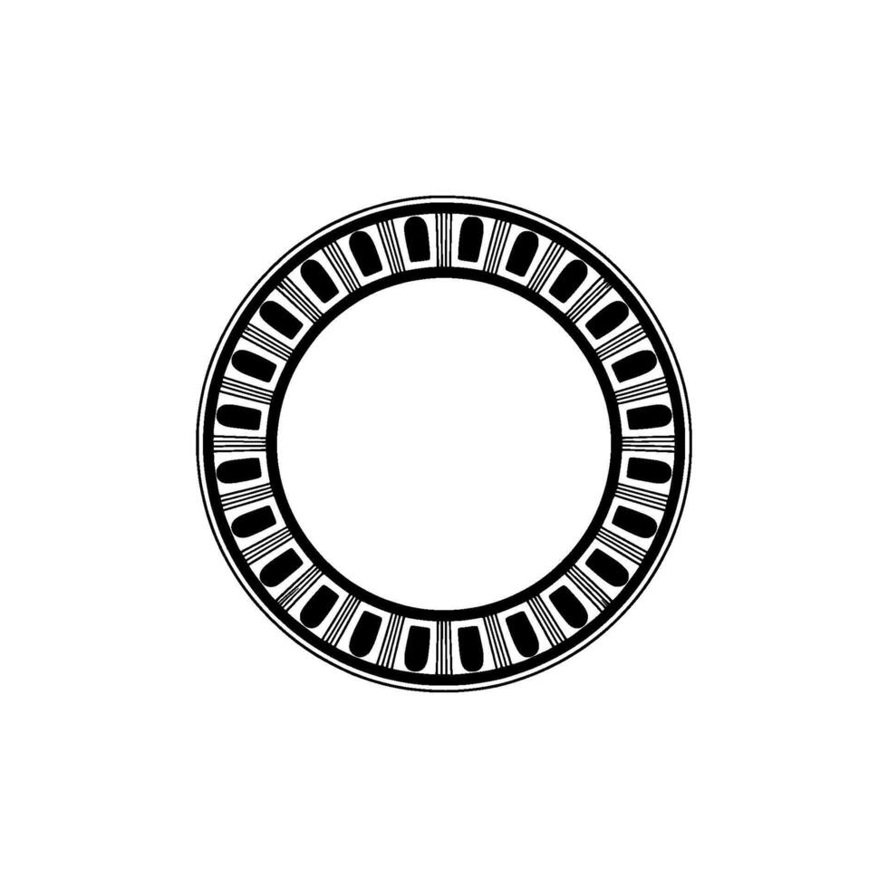 Minimalist Circular Emblem, Geometric Pattern, Modern vector