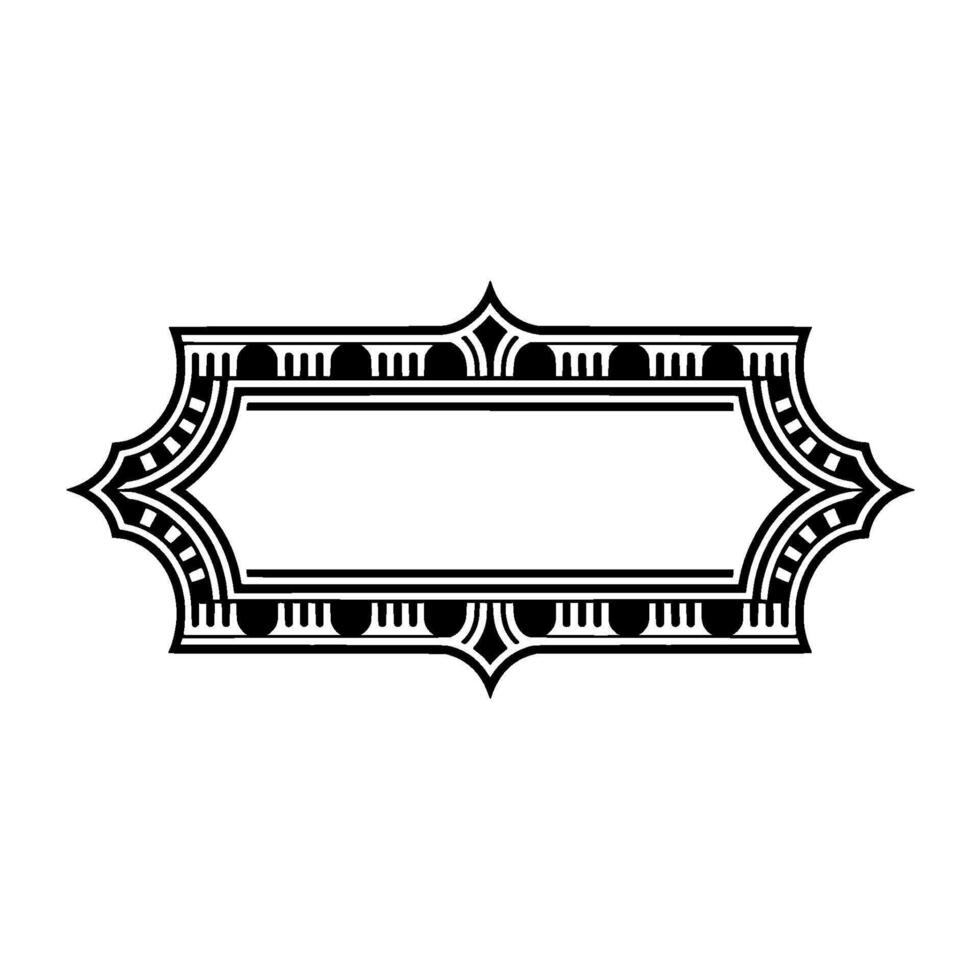 Art Deco Frame, Elegant Ornament, Vintage, Pattern vector