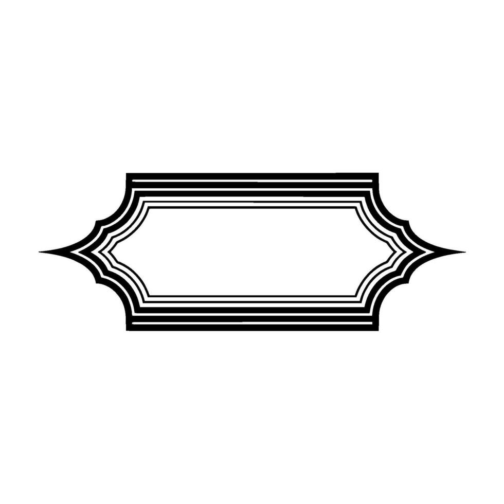 Elegant Ornate Border, Vintage Element, Frame vector