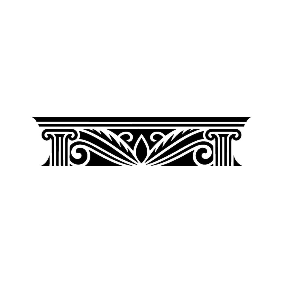 Elegant Classical Ornament Border, Vintage vector