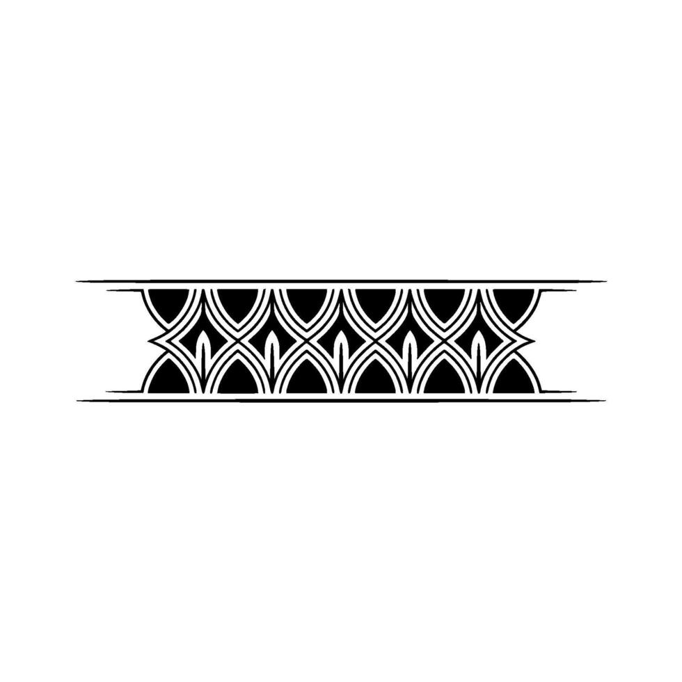 Art Deco Banding, Geometric Ornamentation, Elegant Border vector