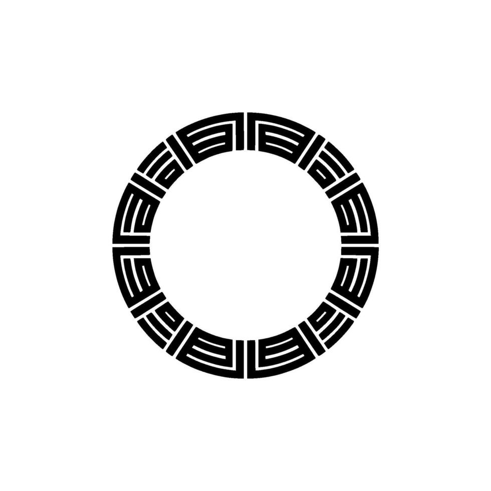 Geometric Circular Ornament, Intricate , Minimalist Aesthetic vector