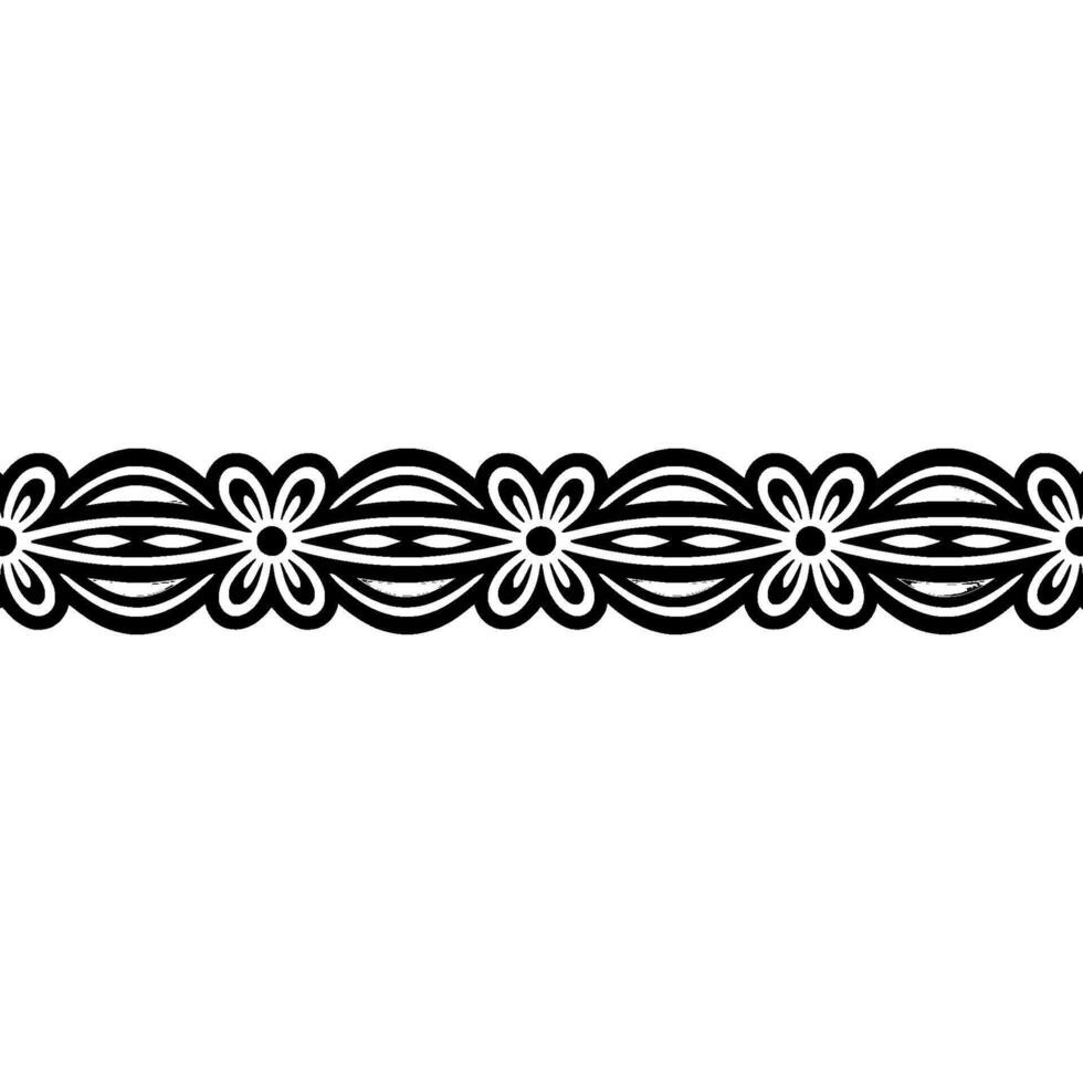 Elegant Floral Border, Vintage , Subtle Texture vector