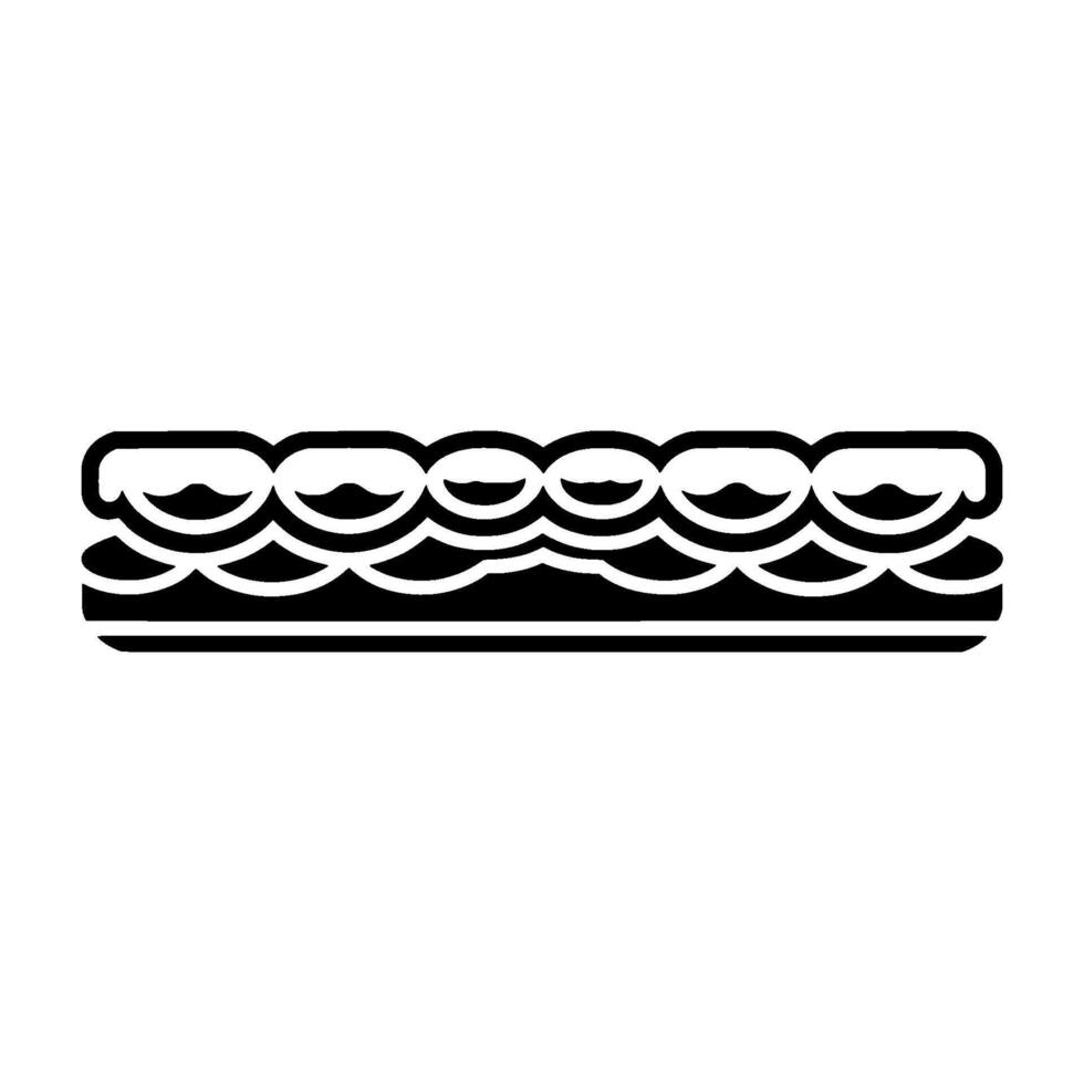Abstract Wave Sandwich - Minimalist vector