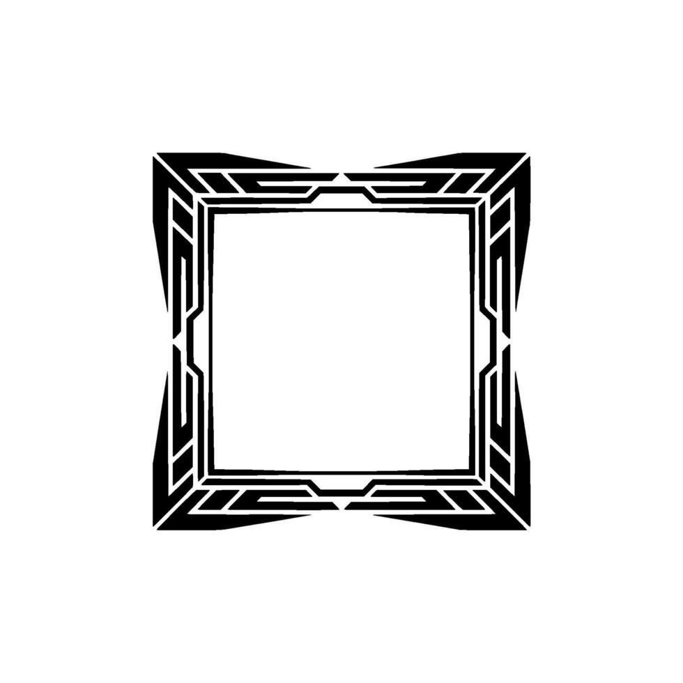Geometric Tribal Frame, Modern , Minimalist Aesthetic vector