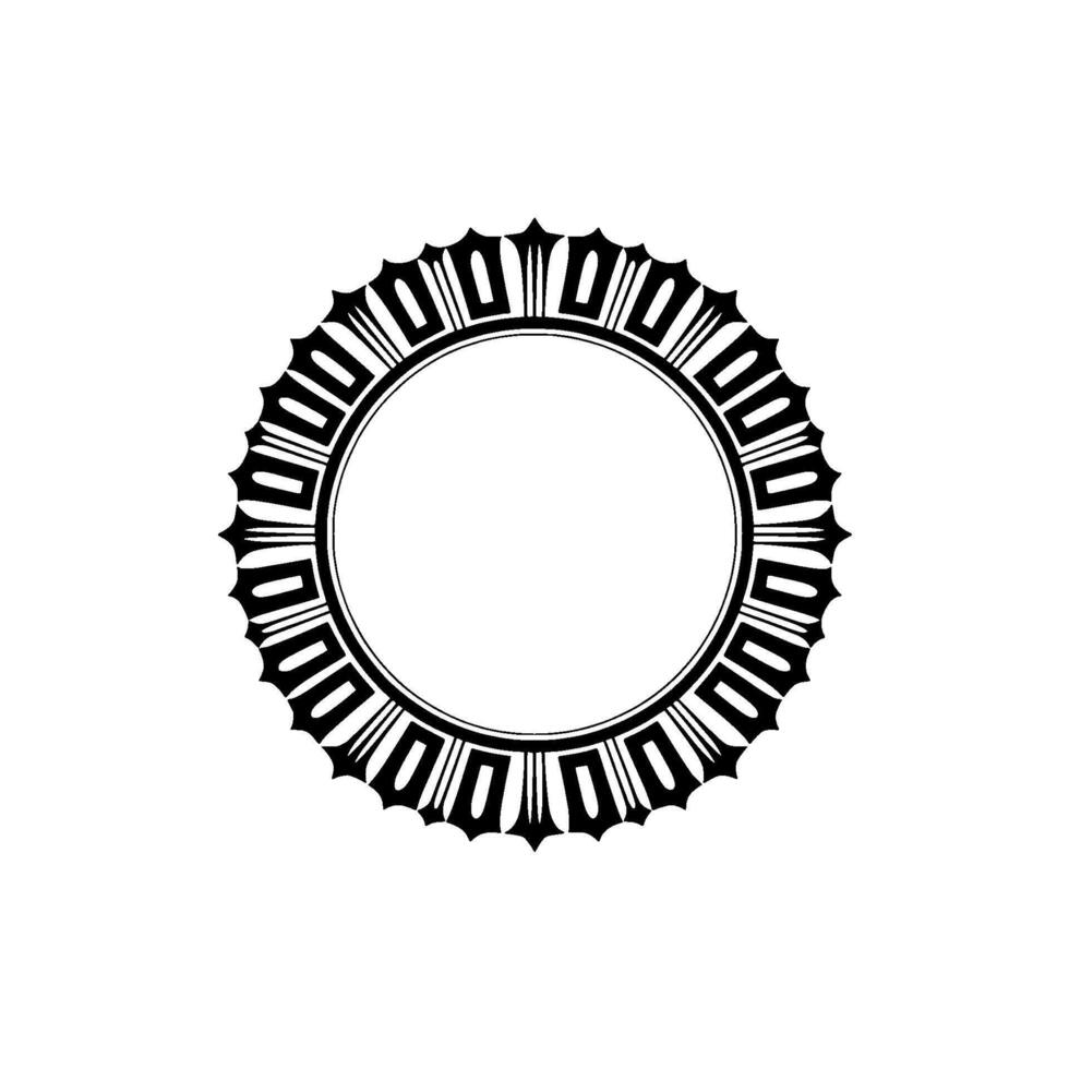 Geometric Circle Frame, Minimalist , Circular Motif, Clean vector