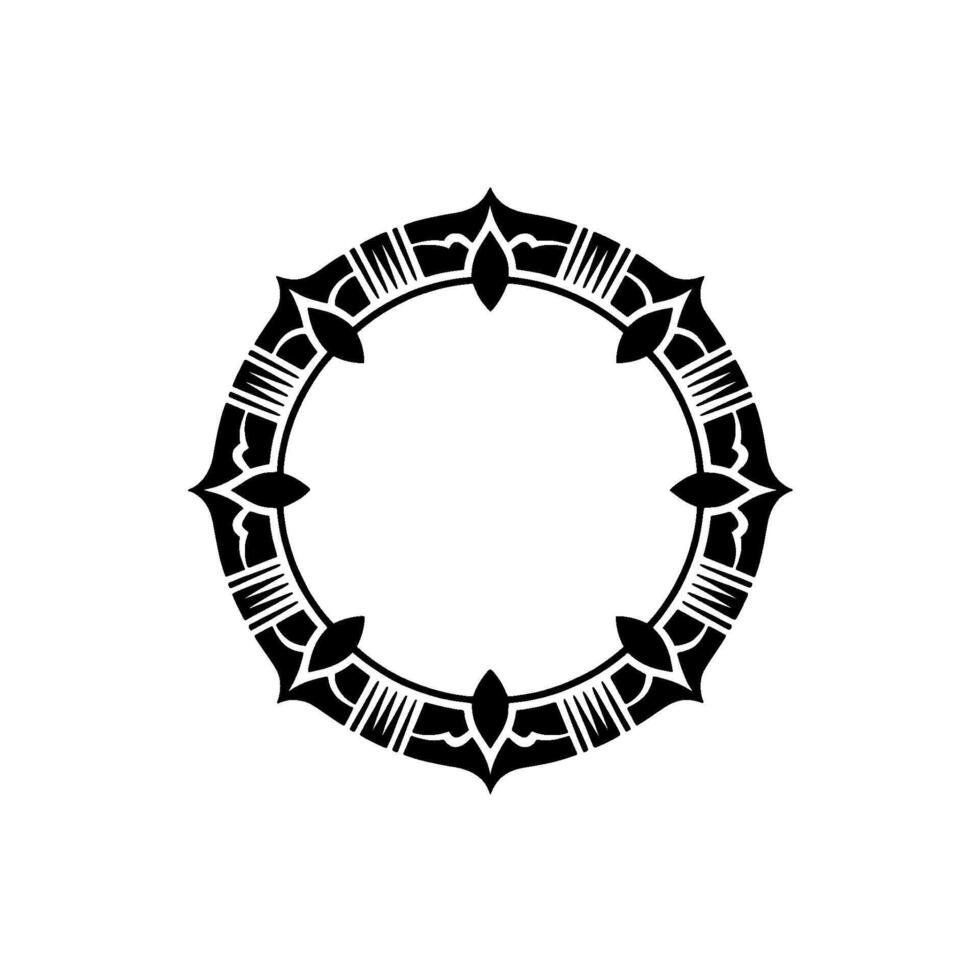 Intricate Black Ornamental Frame, Vintage vector