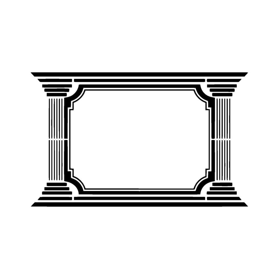 Elegant Classical Frame, Minimalist - Architecture vector