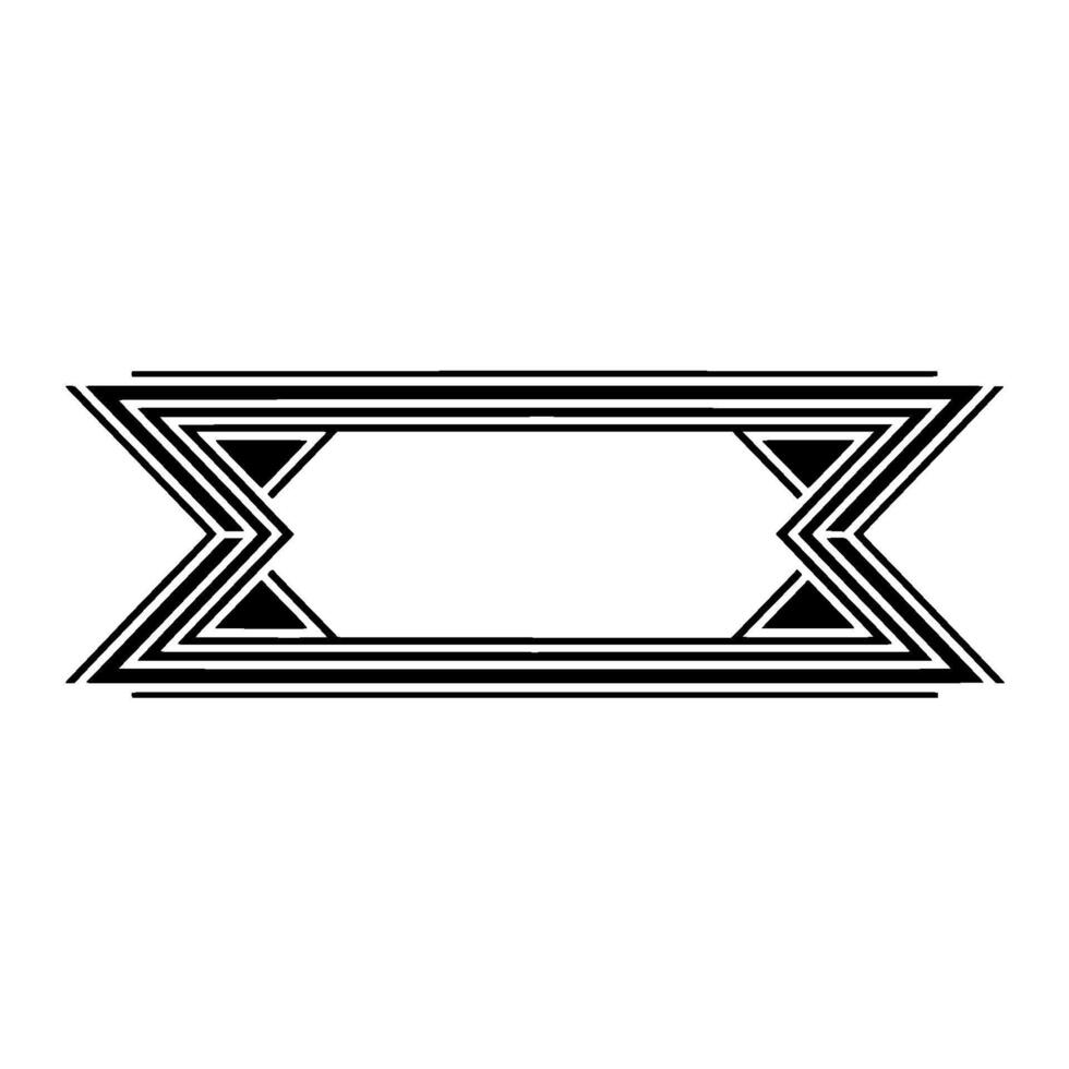 Geometric Deco Border,Minimalist , Elegant Frame, Linear vector