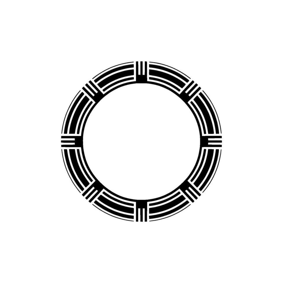 Geometric Circle Motif, Minimalist , Circular Pattern, Round vector
